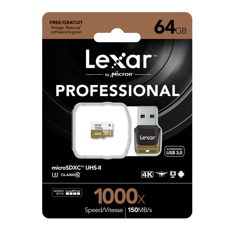 Lexar MicroSD 1000x 64GB - Bilde 2